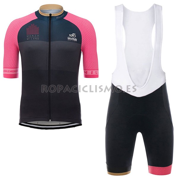 2017 Maillot Giro d'Italia tirantes mangas cortas Monza Milano m